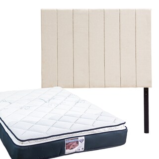 Foto 1 | Foto 1 | Cabecera Dicasa Argos Color Beige Claro + Colchón Spring Air Monaco Matrimonial