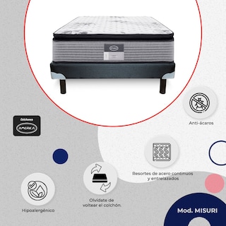 Foto 3 | Foto 3 | Colchón Individual América Misuri más Box
