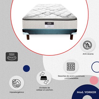 Foto 3 | Foto 3 | Colchón Queen Size América Yorker más Box