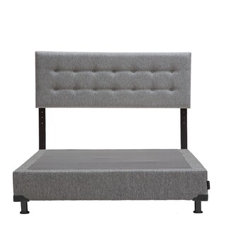 Foto 2 | Foto 2 | Cabecera Dicasa Bilbao color Gris + Box Dicasa Plomo color Gris Queen Size