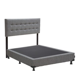 Foto 3 | Foto 3 | Cabecera Dicasa Bilbao color Gris + Box Dicasa Plomo color Gris Queen Size
