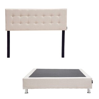 Foto 1 | Foto 1 | Cabecera Dicasa Bilbao color Beige + Box Dicasa Dolum color Beige Individual