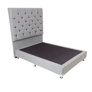 Foto 2 | Foto 2 | Cabecera Dicasa Capri color Gris + Box Dicasa Quantum Color Gris + Colchón Restonic Vail Queen Size