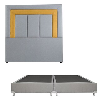 Foto 1 | Foto 1 | Cabecera Dicasa Bora color Gris + Box Dicasa King Size