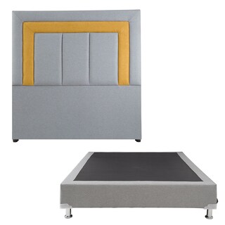 Foto 1 | Foto 1 | Cabecera Dicasa Bora color Gris + Box Dicasa Individual