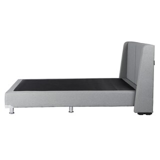 Foto 4 | Foto 4 | Cabecera Dicasa Milan color Gris más Box Dicasa Quantum color Gris Matrimonial