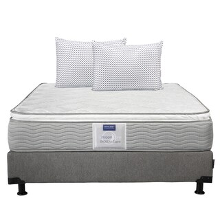 Foto 1 | Foto 1 | Colchón Dicasa Cupra + Box Dicasa Rivo Color Gris Queen Size + 2 Almohadas