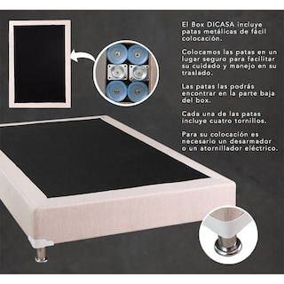 Foto 6 | Foto 6 | Cabecera Dicasa Mary Beige + Box Dicasa Dolum Beige + Colchón Spring Air Marte Matrimonial