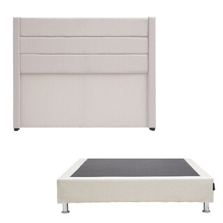 Foto 2 | Foto 2 | Cabecera Dicasa Lugo Beige + Box Dicasa Dolum + Colchón Spring Air Marte Matrimonial