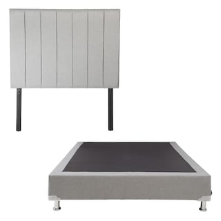 Foto 1 | Foto 1 | Cabecera Dicasa Argos Gris+ Box Dicasa Quantum Queen Size