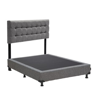 Foto 3 | Foto 3 | Cabecera Dicasa Catania Color Gris+box Dicasa Plomo Color Gris Queen Size