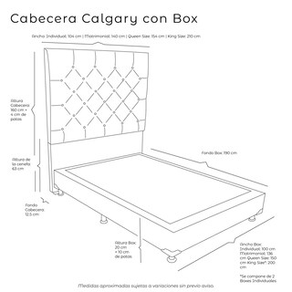 Foto 5 | Foto 5 | Cabecera Calgary + Box Vita Dicasa Negro Matrimonial