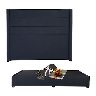 Foto 1 | Foto 1 | Cabecera Dicasa Lugo Azul+Base Cama Dicasa Orlando Azul King Size