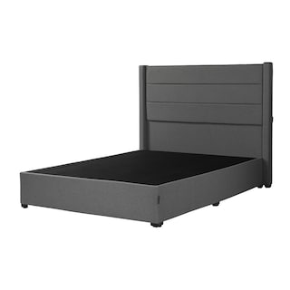 Foto 2 | Foto 2 | Cabecera Dicasa Lugo Gris+Base Cama Dicasa Orlando Gris Matrimonial