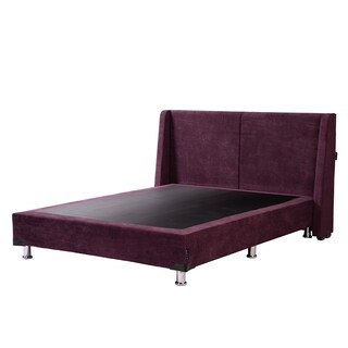 Foto 3 | Foto 3 | Cabecera Dicasa Milán Color Morado +Box Dicasa Velvet Color Morado Queen Size