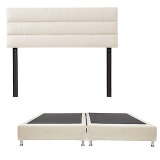 Foto 1 | Foto 1 | Cabecera Dicasa Logan + Box Dicasa Dolum Beige King Size