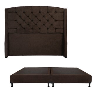 Foto 1 | Foto 1 | Cabecera Dicasa Sitka Color Chocolate + Box Dicasa Bless Color Chocolate King Size