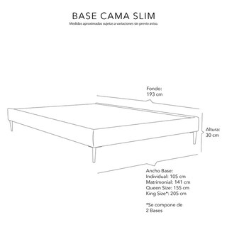 Foto 6 | Foto 6 | Base Cama Slim Dicasa Color Negro Individual
