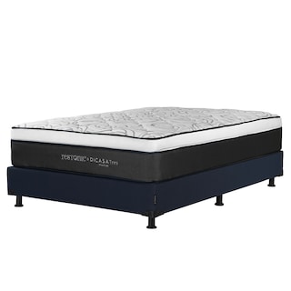 Foto 2 | Foto 2 | Colchón Dicasa Trini + Box Dicasa Orly Queen Size + 2 Almohadas Oso