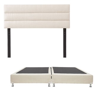 Foto 1 | Foto 1 | Cabecera Dicasa Logan Color Beige+box Dicasa Color Beige King Size