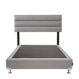 Foto 2 | Foto 2 | Cabecera Dicasa Logan Color Gris+box Dicasa Color Gris Queen Size