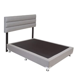 Foto 3 | Foto 3 | Cabecera Dicasa Logan Color Gris+box Dicasa Color Gris Queen Size