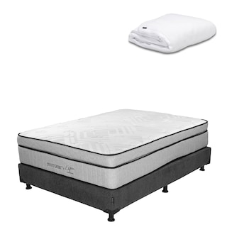 Foto 1 | Foto 1 | Colchon Restonic Lipa + Box Dicasa Queen Size + Protector Cloud