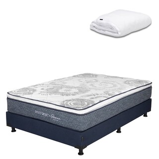 Foto 1 | Foto 1 | Colchón Restonic Ghana + Box Dicasa Matrimonial + Protector Cloud