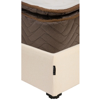 Foto 3 | Foto 3 | Colchón Restonic Nautilus Queen Size + Base Cama Dicasa Queen Size Color Beige Claro