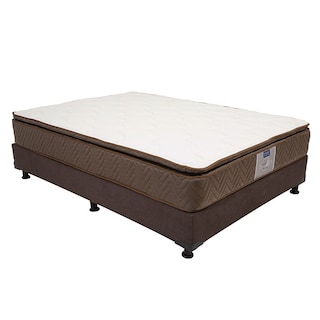 Foto 2 | Foto 2 | Colchón Restonic Nautilus Queen Size+box Dicasa Color Chocolate+almohada Oso+protector De Colchón Ultra