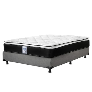 Foto 2 | Foto 2 | Colchón Spring Air Premier Queen Size + Box Dicasa Color Gris Oscuro +almohada 2 Pack+edredón Homy