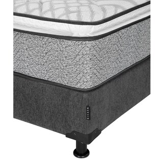 Foto 3 | Foto 3 | Colchón Restonic Vail King Size + Box Dicasa Color Gris Oscuro + Almohada Oso 2 + Sábanas Spring Air Soft