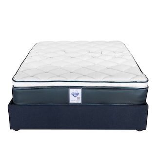 Foto 1 | Foto 1 | Colchón Spring Air Monaco Base Color Azul Marino Individual + Base Cama