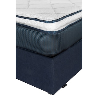 Foto 3 | Foto 3 | Colchón Spring Air Monaco Base Color Azul Marino Individual + Base Cama