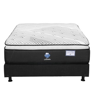 Foto 2 | Foto 2 | Colchón Spring Air Alaska Queen Size + Box Dicasa Color Negro + Almohada 2pack + Protector Cloud