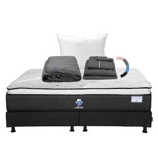 Foto 1 | Foto 1 | Colchón Spring Air Alaska King Size + Box + Almohada Royal + Protector Lux + Sábanas Royal