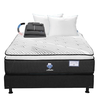Foto 1 | Foto 1 | Colchón Spring Air Alaska Queen Size + Box + Almohadas Royal Twin + Sábanas Royal
