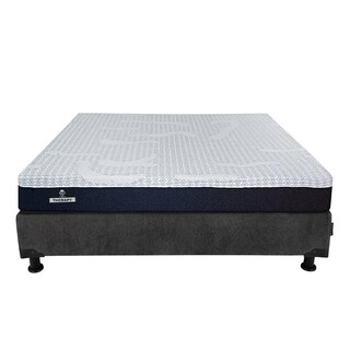 Foto 2 | Foto 2 | Colchón En Caja Spring Air Therapy Matrimonial + Box Dicasa Color Gris Carbón + Almohada 2pack + Sábanas Softy