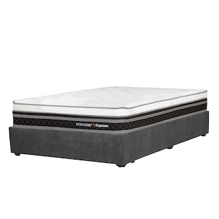 Foto 2 | Foto 2 | Colchón Spring Air Ergosum Color Gris Carbon Queen Size + Base Cama