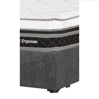 Foto 3 | Foto 3 | Colchón Spring Air Ergosum Color Gris Carbon Queen Size + Base Cama