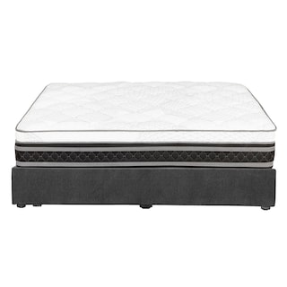 Foto 4 | Foto 4 | Colchón Spring Air Ergosum Color Gris Carbon Queen Size + Base Cama