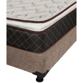 Foto 5 | Foto 5 | Colchón Spring Air Minesota Color Café Individual + Box Dicasa Café + 2 Almohadas Trinity