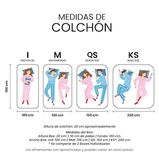 Foto 8 | Foto 8 | Colchón Spring Air Minesota Color Café Individual + Box Dicasa Café + Almohada Osos + Protector Ultra + Sábanas Basic