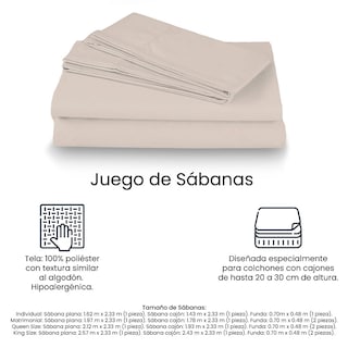Foto 7 | Foto 7 | Colchón Spring Air Alaska Color Blanco King Size + Box Dicasa Negro + Almohada Osos + Protector Ultra + Sábanas Basic