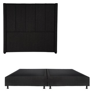 Foto 1 | Foto 1 | Cabecera Dicasa Nizza Color Negro King Size + Box Dicasa Color Negro King Size