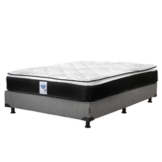 Foto 2 | Foto 2 | Colchón Spring Air Prestige Matrimonial + Box Dicasa Color Gris Carbón + Almohada 2 Pack + Juego De Sábanas Softy