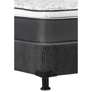 Foto 3 | Foto 3 | Colchón Dicasa Trini Color Gris Carbon Matrimonial + Box + Almohada Royal + Protector Lux + Sábanas Royal