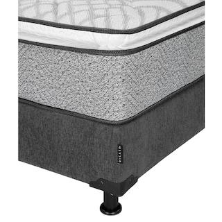 Foto 3 | Foto 3 | Colchón Restonic Vail Color Gris Carbon Matrimonial + Box + Almohada Oso 2 + Sábanas Basic