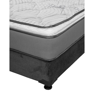 Foto 4 | Foto 4 | Colchón Spring Air Prestige King Size + Box Dicasa Color Gris Carbón + Almohada 2 Pack + Juego De Sábanas Softy