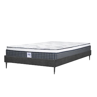 Foto 2 | Foto 2 | Colchón Spring Air Cardona Slim Color Gris Carbon Queen Size + Base Cama Slim
